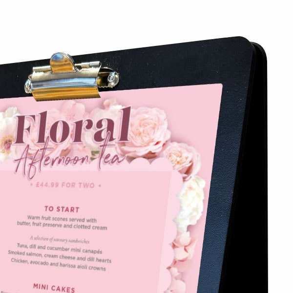 Tabletop A Board Menu Display Clipboard Sizes A5 & A4 White Light Display